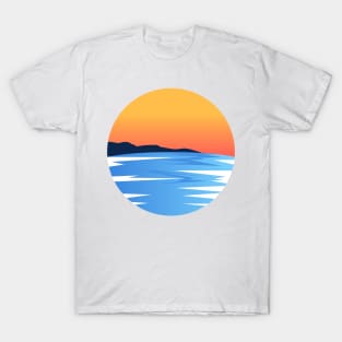 Sea and Sunset, Beach Sunset T-Shirt